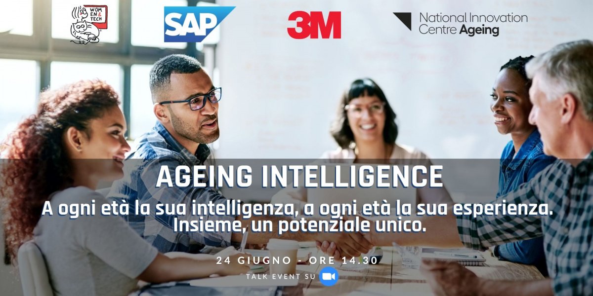 Poster per l'evento intitolato "Ageing Intelligence"