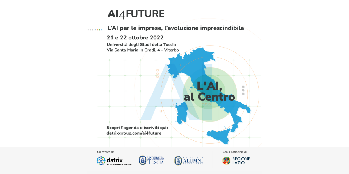 Poster per l'evento intitolato "AI4FUTURE"