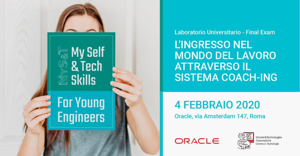 Poster per l'evento intitolato "My Self & Tech, Skills For Young Engineers (MyS&T)"
