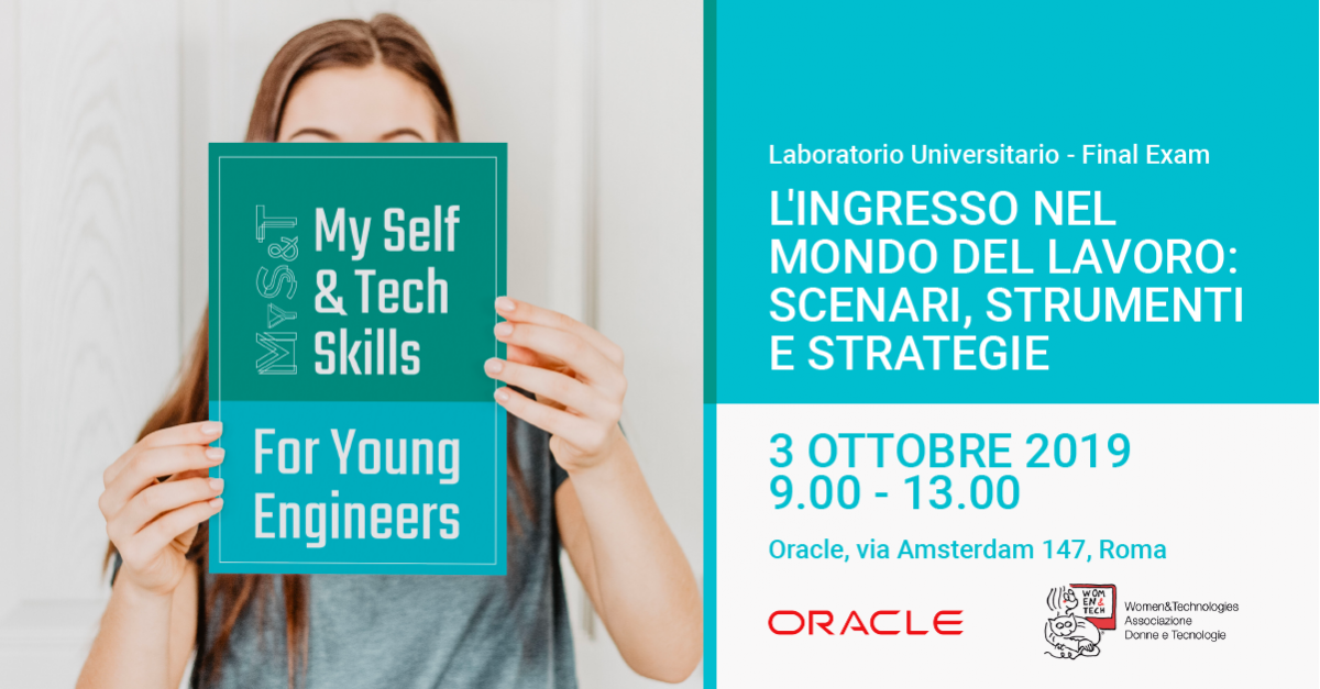 Poster per l'evento intitolato "My Self & Tech, Skills For Young Engineers (MyS&T)"