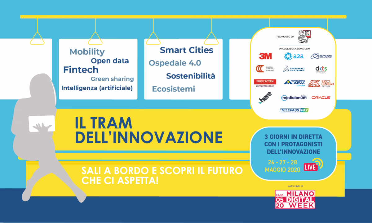 Poster per l'evento intitolato "Tram dell'Innovazione 2020"