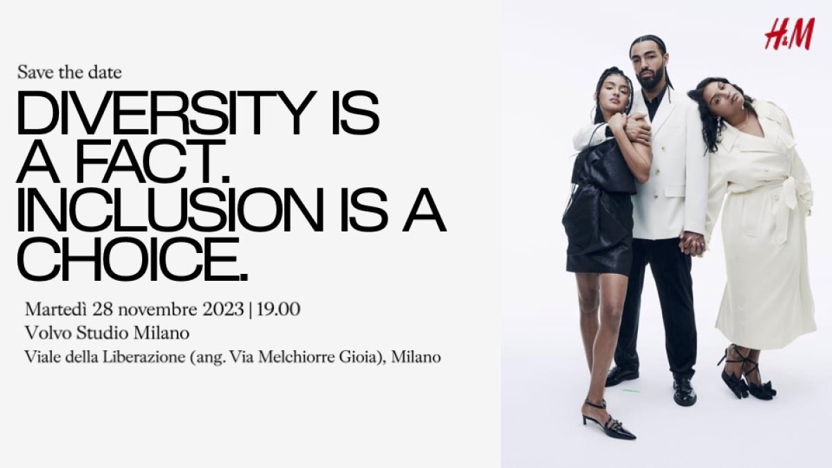 Poster per l'evento intitolato "Diversity is a fact. Inclusion is a choice."