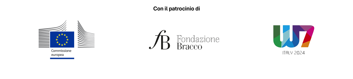 Con il patrocinio di Commissione Europea, Fondazione Bracco, Women7 Italy